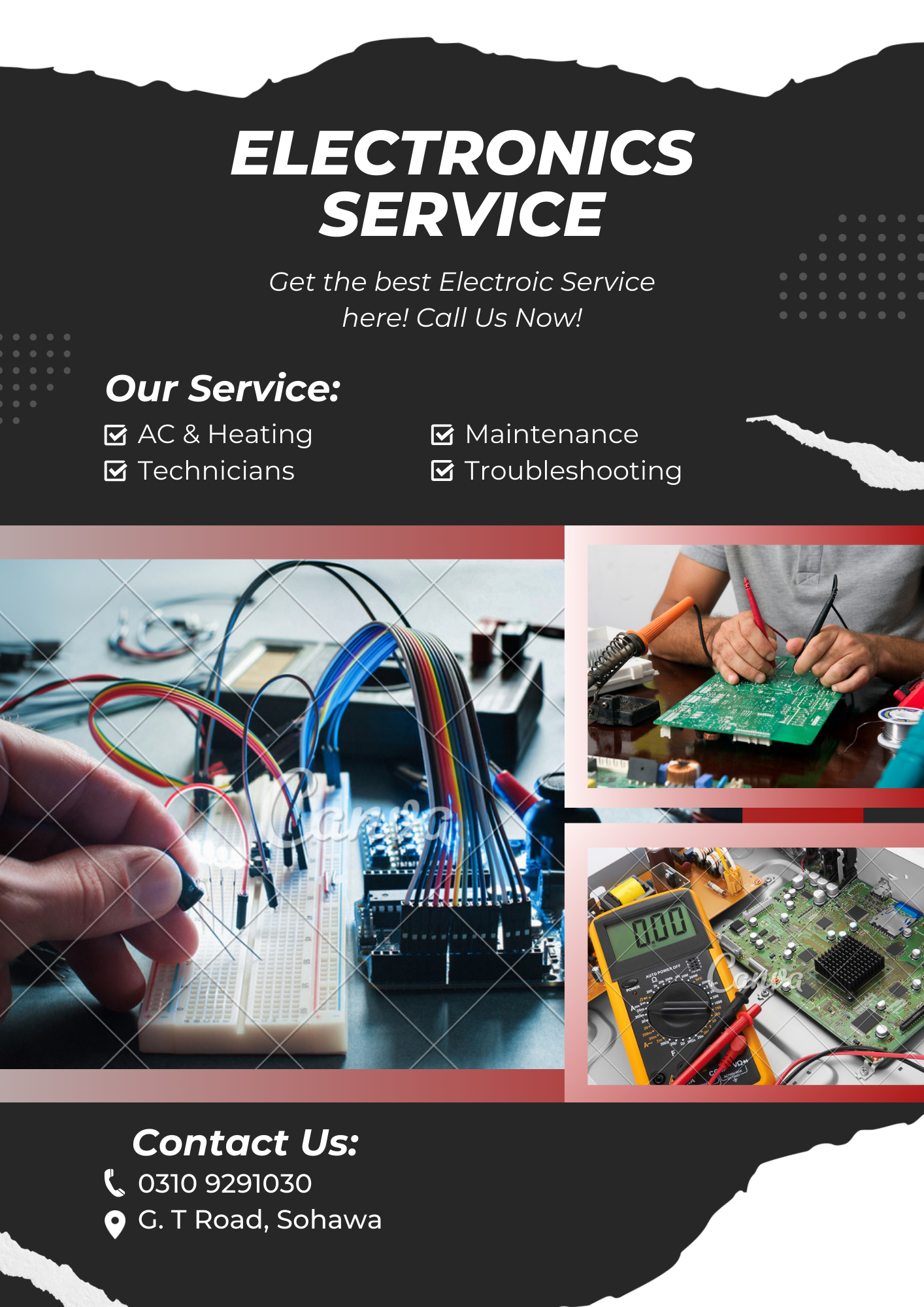 Black and Red Modern Car Repair Service Flyer (1) Black and Red Modern Car Repair Service Flyer (1)